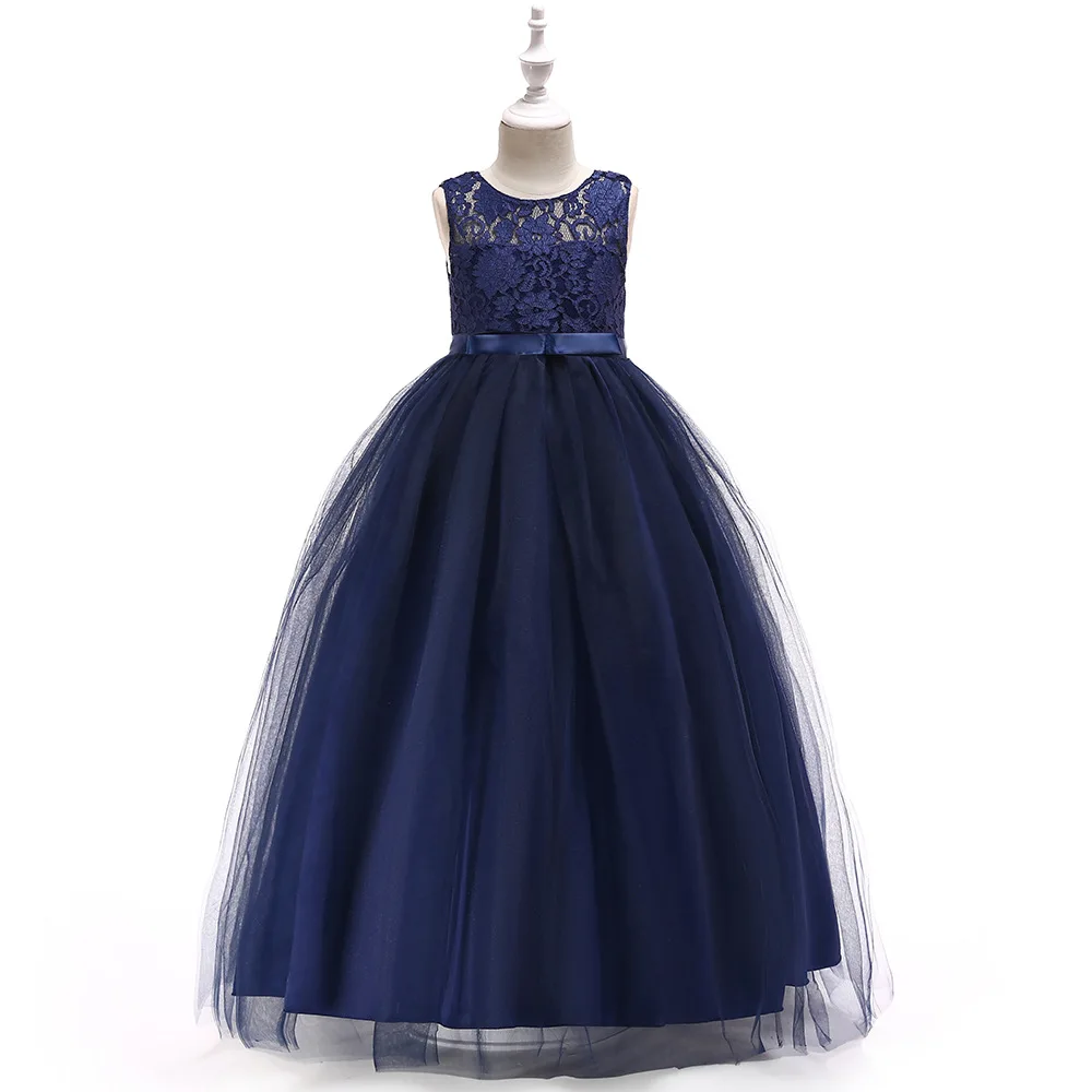 

Foreign Trade Childrenswear Amazon Hot Selling Middle And Large Girls Princess Dress Formal Dress Children Performance High-wais