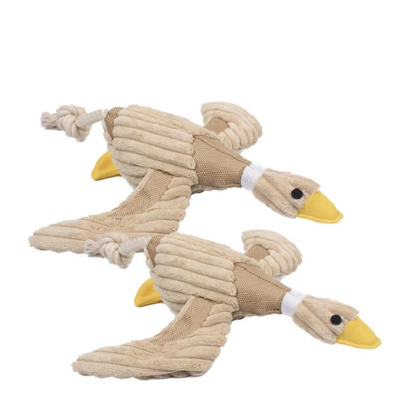 

Plush Pet Dog Chew Toys for Small Large Dogs Bite Resistant Dog Squeaky Duck Toys Interactive Squeak Puppy Dog Toy Pets Supplies
