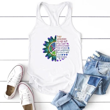 

Flowers They Whispered To Her You Can't Print Tanks Tops Women Summer Tops for Women Sexy Harajuku Sleeveless Ropa De Mujer