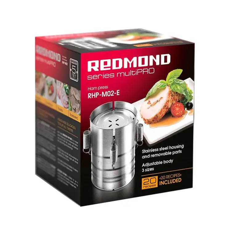 

Round Shape Ham Press Maker Stainless Steel 3-Layer Meat Pressure Cooking Tools