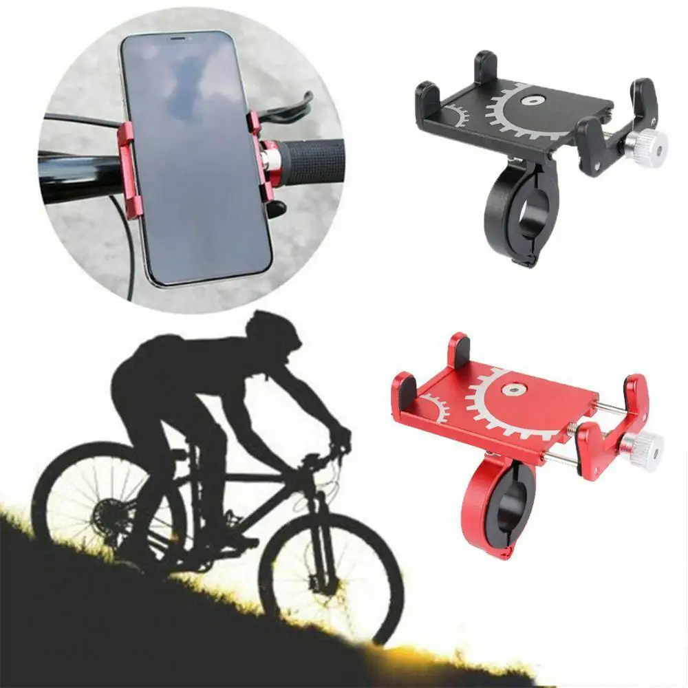 

Bicycle Phone Holder Aluminum Alloy Anti-shake Mobile Phone And GPS Navigation Racks Motorcycle Bike Phone Holder