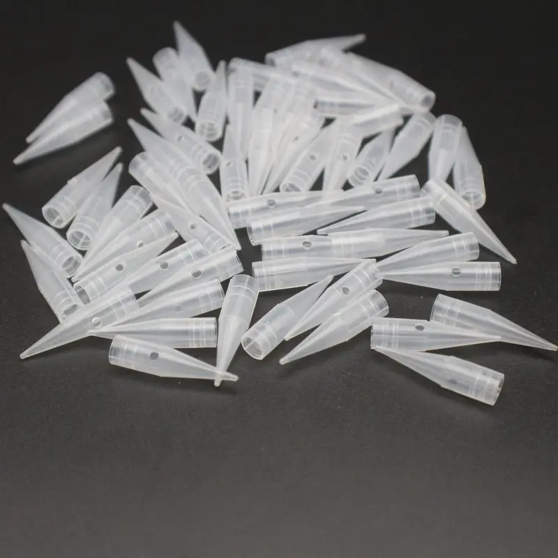 Needle Tips Permanent MakeUp Eyebrow and Lip Tattoo Needle Caps 100 pcs