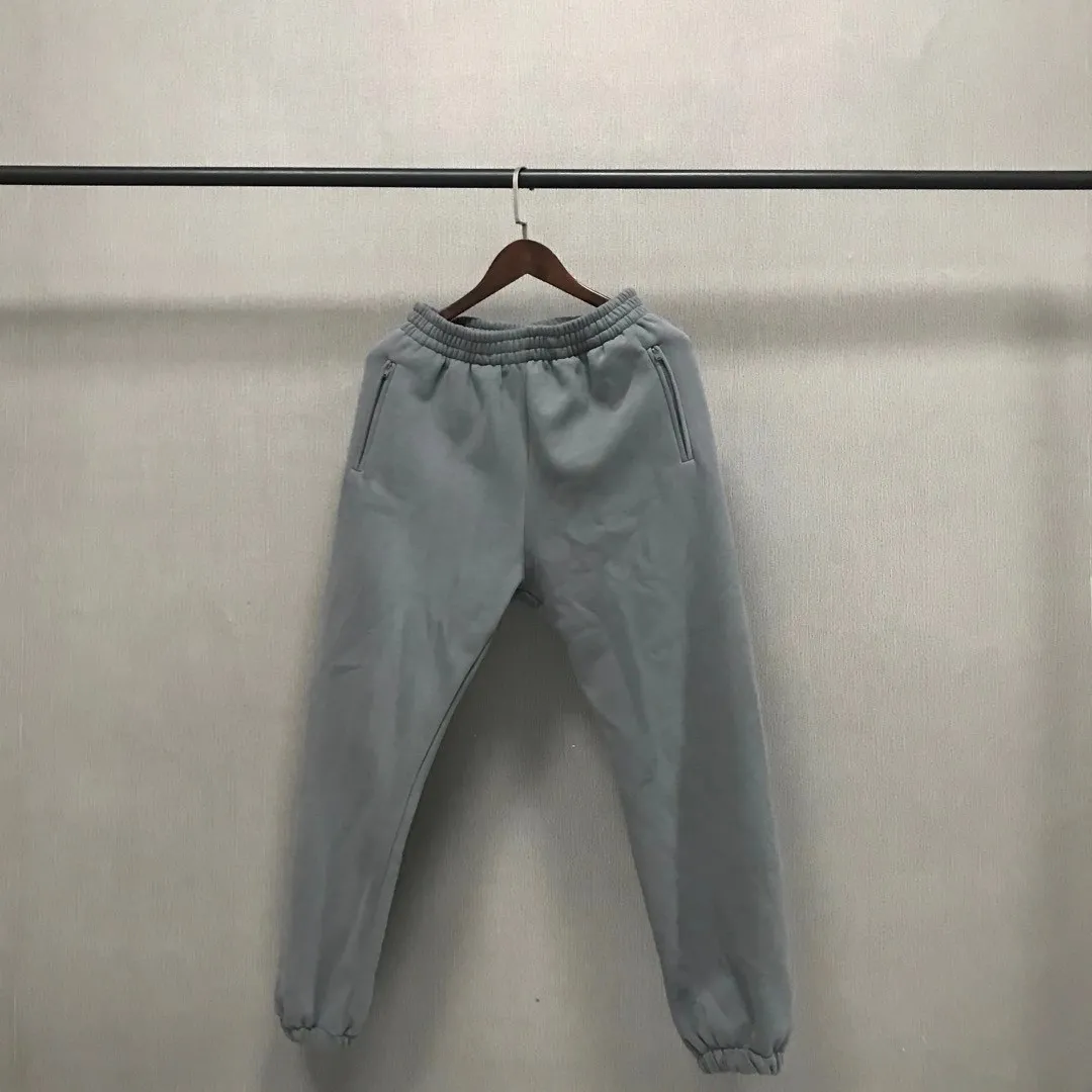 Solid SEASON 6 Sweatpants 20FW Men Women Kanye West Pants Velvet Cotton Season Series Trousers Zipper Pocket Tag casual sweatpants