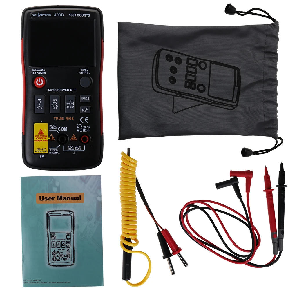 

Button Counts Accuracy Measuring RM409B Digital Multimeter With Analog Bar Graph AC DC Voltage Ammeter Current Ohm Auto Manual