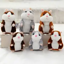 RCtown прекрасный говорящий плюшевый игрушечный хомяк может изменить голос, записывать звук, кивать головой или ходить, раннее образование для ребенка