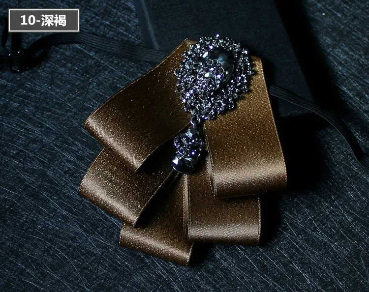 Rhinstone Bow Tie Мужской Женский Галстук Свадебный деловой, Банкетный подарок воротник шеи рубашка галстук-бабочка винтажный сплав с кристаллами Стразы галстук-бабочка - Цвет: Rhinstone Bow Tie