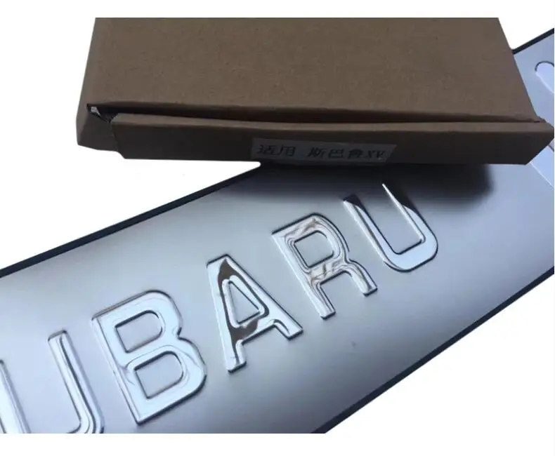 Высокое качество нержавеющая сталь Задний бампер протектор Подоконник Пластина аксессуары для 2012- SUBARU XV