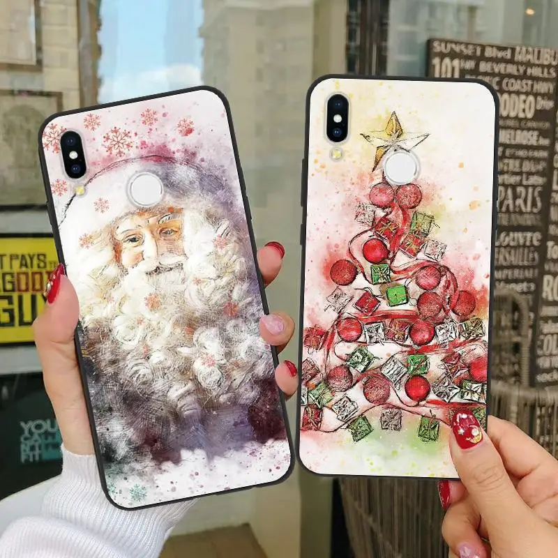 

Christmas gifts For Huawei Honor 8X 10 9 Lite nova 3i 3 P8 P10 P9 P20 P30 Lite Pro P Smart Y9 2019 Y6 2018 Mate 20 Soft TPU Case