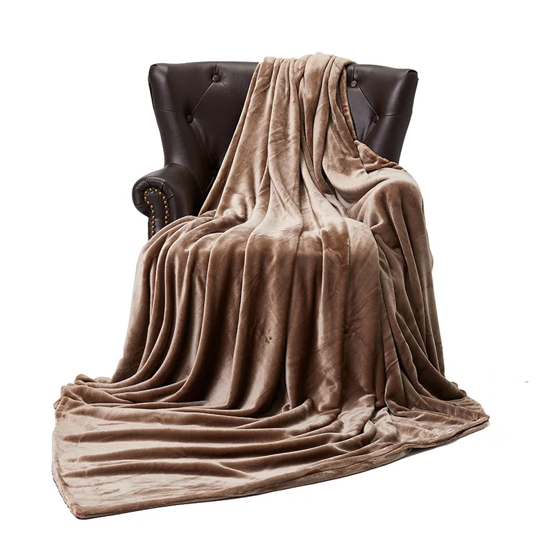 

Winter Double Layer Thickened Flannel Blanket Portable Rectangle Travel Blanket Office Home Rasxhel Plush Blanket Bedding Quilts