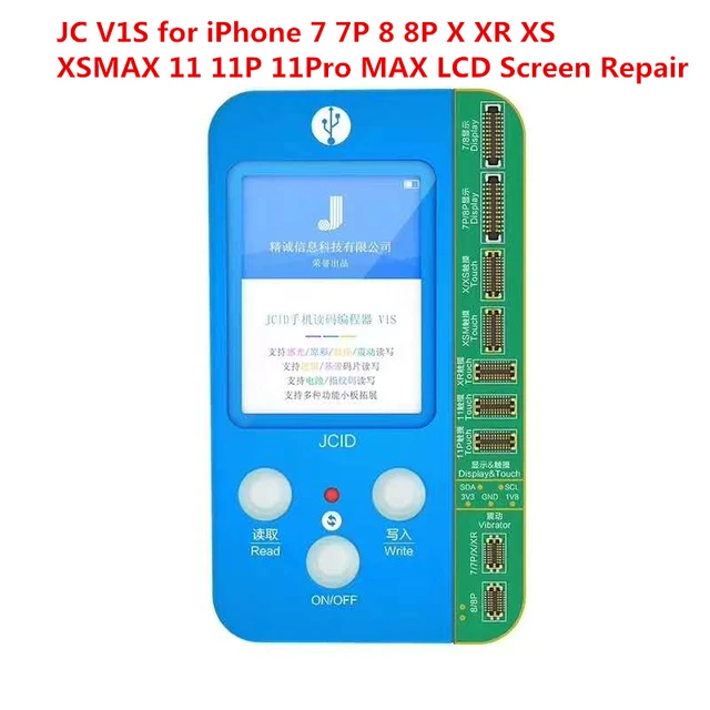 Jc V1s Jc Dot Matrix Detection For Iphone 12 Face Id Photosensitive Original Color Touch Shock Battery Baseband Logic Programmer Hand Tool Sets Aliexpress