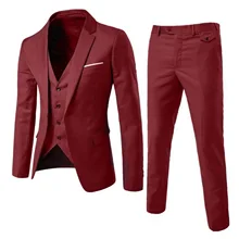 2021new 2021 moda masculina ternos finos negócios masculinos casual groomsman três peças terno blazers jaqueta calças conjuntos colete