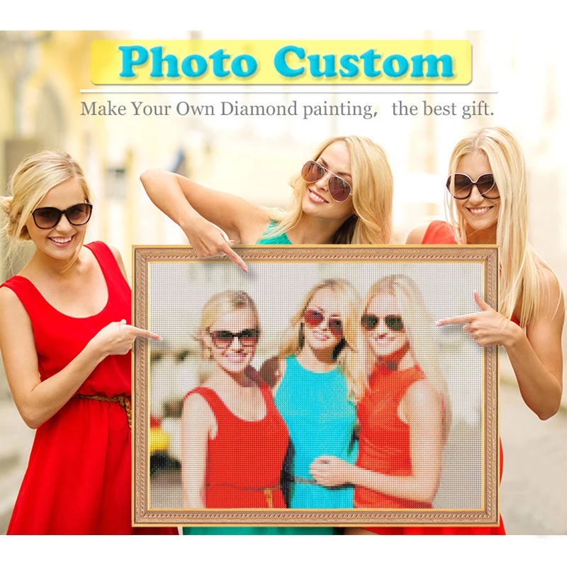 Diamond Embroidery Mosaic Photo Custom Cross-Stitch Rhinestone Square Full Full-Square-Picture