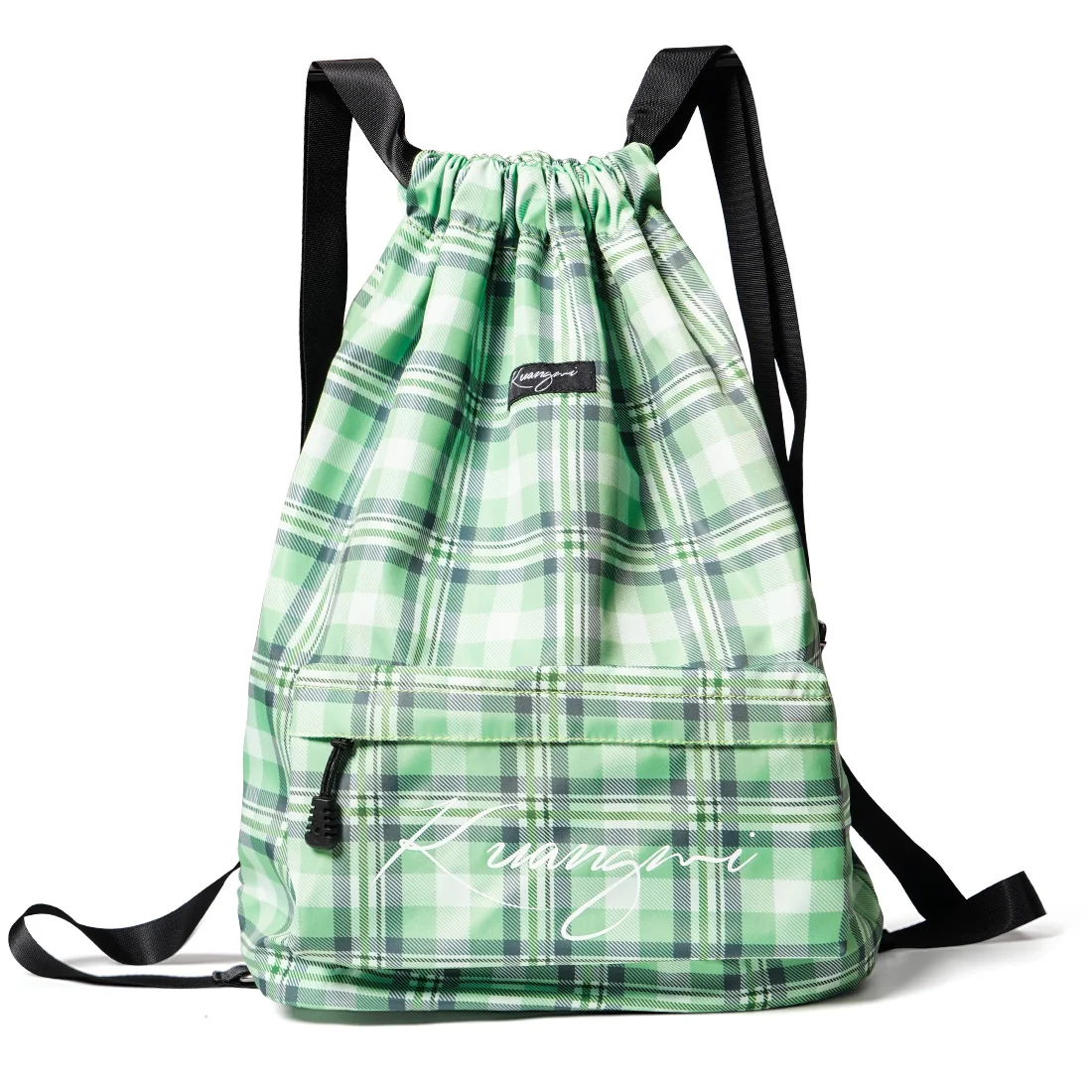 Kuangmi Gym Bag Unisex Waterproof Foldable Fitness Backpack Drawstring Pocket Soccer Basketball Bags High Capacity Outdoor Sport