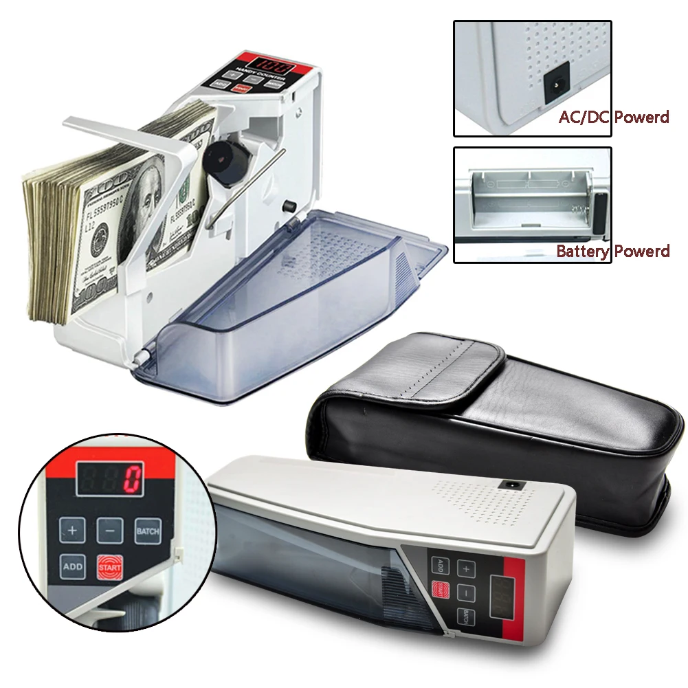 US $27.91 Portable Counting Machine Eu V40 Financial Equipment Countersmini Handy Money Counter