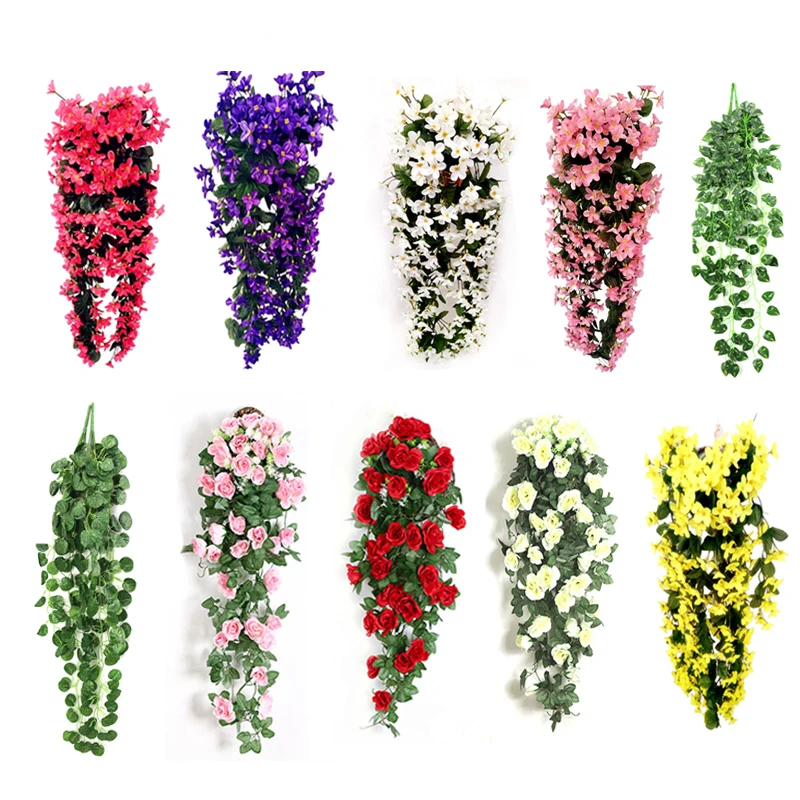 цветы искуственные Фиолетовый Искусственный гирлянда из листьев плюща