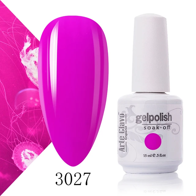 Arte Clavo 131 Colors Gel Polish Nail Gel Varnish Paint Semi Permanent Nails Art Gel Nail Polish For Manicure Top Coat Base Coat 3027