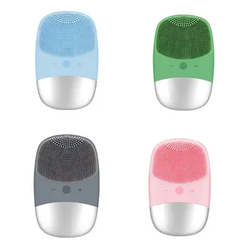 

Electric Facial Cleansing Brush 5 Frequency Vibration Essence Mask USB Rechargeable Silicone Face Massager