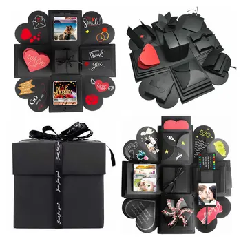 

DIY Photo Album Explosion Gift Box Storage Box Birthday Valentine'S Gift Handmade Gift DIY Accessories Kit Boom Gift Box QW286