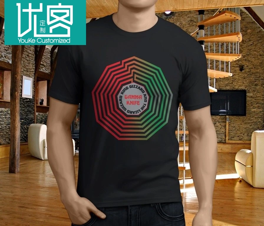 New Cool King Gizzard and the lizard wizard Men's Black T-Shirt Size S-3XL New Brand-Clothing T Shirts top tee