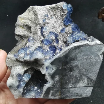 

398.7g100% natural rare blue green fluorite cluster mineral crystal specimen stone and Crystal Healing Crystal