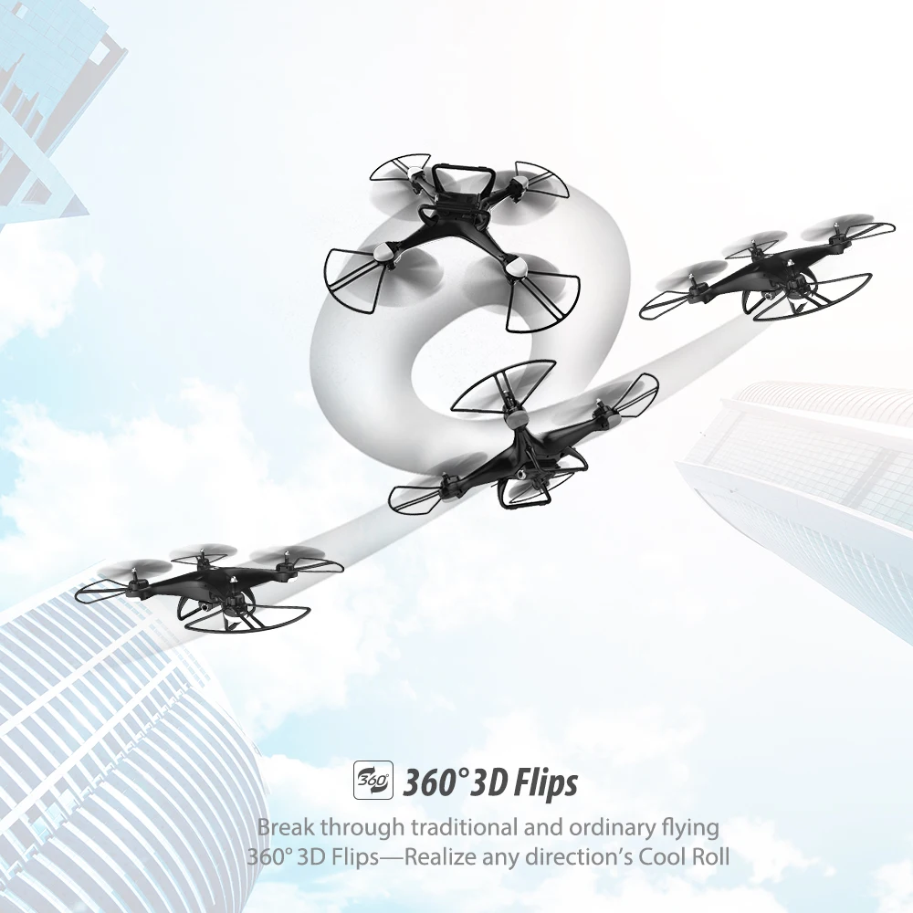 Holy Stone HS110D Радиоуправляемый Дрон с 720P HD камерой FPV WiFi 120 ° FOV широкоугольный Радиоуправляемый вертолет Дрон камера Квадрокоптер 360 ° 3D сальто