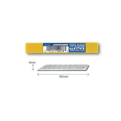 SAB-10(10pcs) OLFA SAC-1(141B) тонкое мастерство ножницы графические искусства нержавеющая сталь резак нож 30 градусов(замена лезвия SAB-10/DKB-10 - Цвет: SAB-10(10pcs)