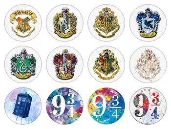 

Round Handmade Potter Badge Photo Glass Cabochons 10mm 12mm 14mm 16mm 18mm 20mm 25mm 30mm Snap Button Jewelry