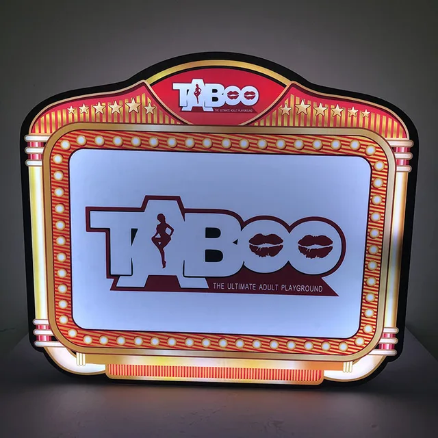 Rechargeable Customized Lounge Bar Party Night Club LED Marquee Light