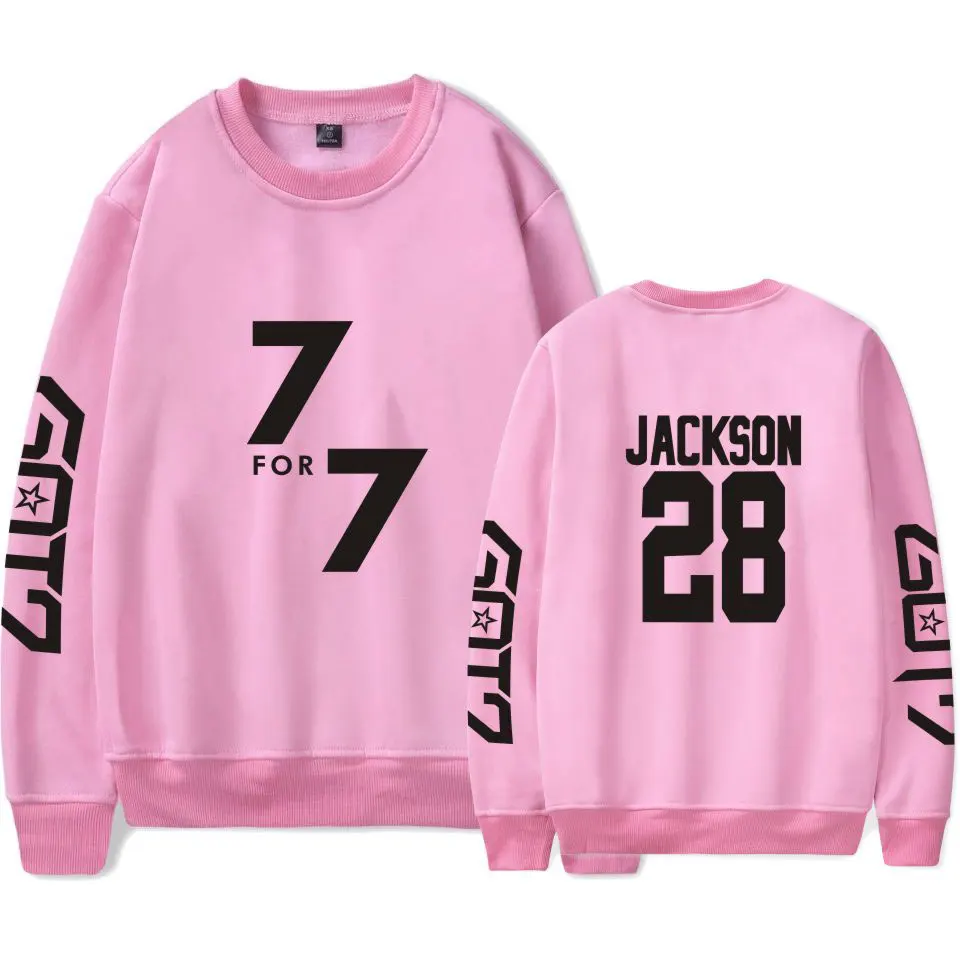 WEJNXIN Новинка GOT7 пуловеры Jackson флисовые толстовки без шапочки для женщин и мужчин унисекс уличная 7 для 7 JB JR теплая толстовка одежда
