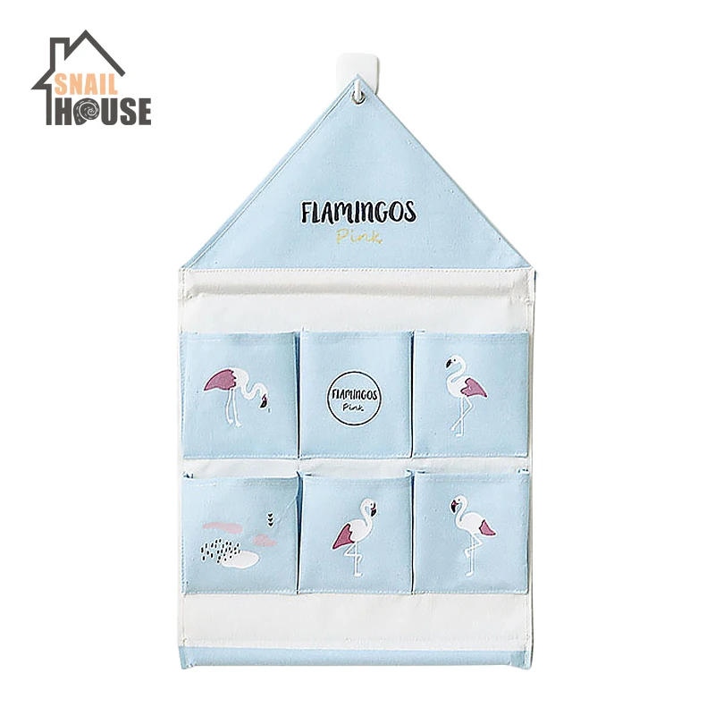 Snailhouse 6 карманов в форме дома, настенные сумки для хранения, карман на дверь, спальня, настенный органайзер для дома и офиса