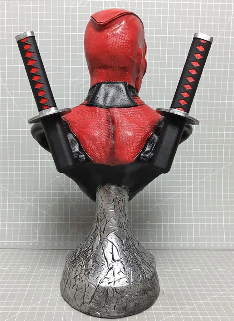 [Funny] 33 см X-men супергерой Дэдпул бюст голова портрет Смолы Фигурка Статуя Коллекционная модель украшение дома игрушка подарок