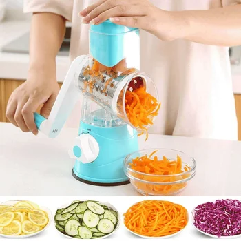 

Rotary Hand Roller Grater Slicer Green Slice Planing Multi-functional Cutting Dish Device Wire Artifact Potato Cutter Shredder