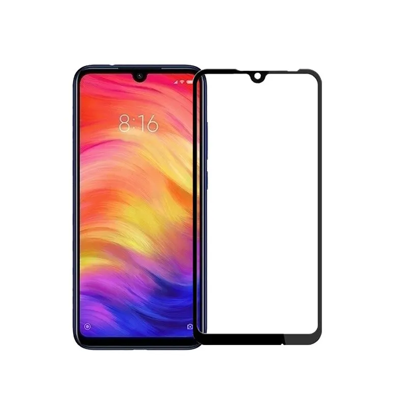 Защитное стекло для Xiaomi Redmi 7 с рамкой 9H 9D Full Glue без упаковки | Мобильные телефоны и