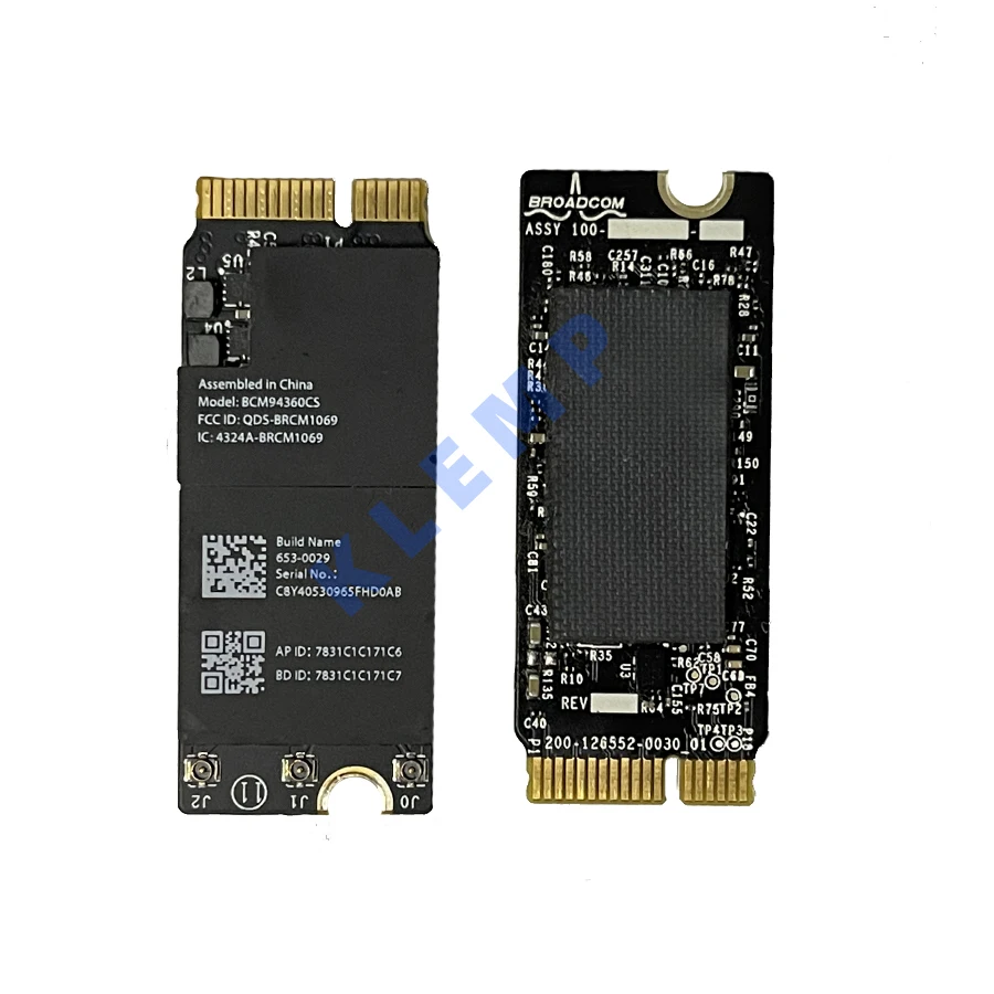Wircard Bcm94360cs Bcm94360csax Cartão Wi-fi 802.11ac para Pro A1502 A1398 Testado Bt4.0 Tela de LCD do laptop - Imagem 3