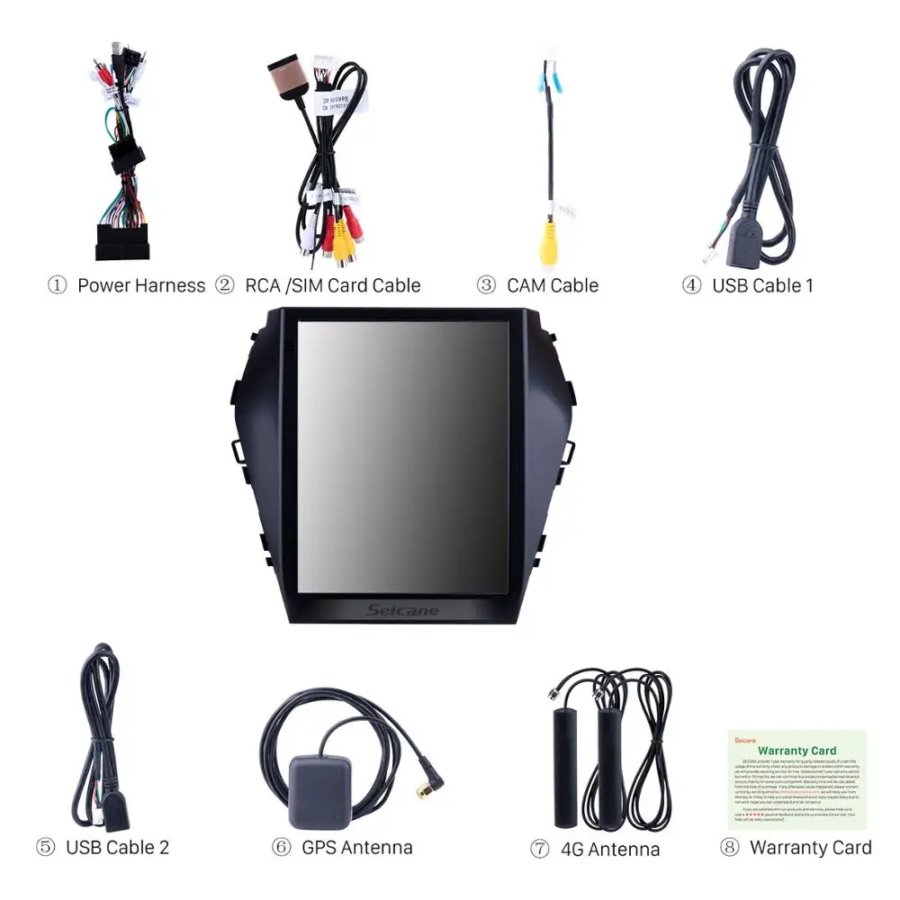 Excellent Seicane Car HD 2Din Audio Car DVD Radio Multimedia player For Hyundai Santafe IX45 2015 2016 2017 Wifi GPS Navi Stereo Autoradio 4
