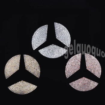 

Car steering wheel logo decorate sticker for Mercedes Benz A Class B Class C Class E Class GLK All models