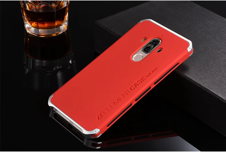 Чехол для Huawei Mate 9 роскошные чехлы для телефонов с дизайнерской алюминиевой и с жесткой задней панелью