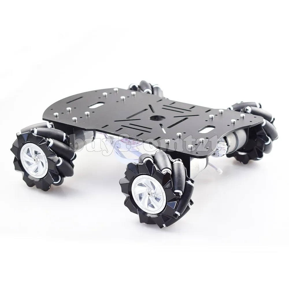 4WD 60 мм Mecanum колеса робот шасси автомобиля Комплект подвеска Автомобильная платформа для Arduino Raspberry Pi DIY