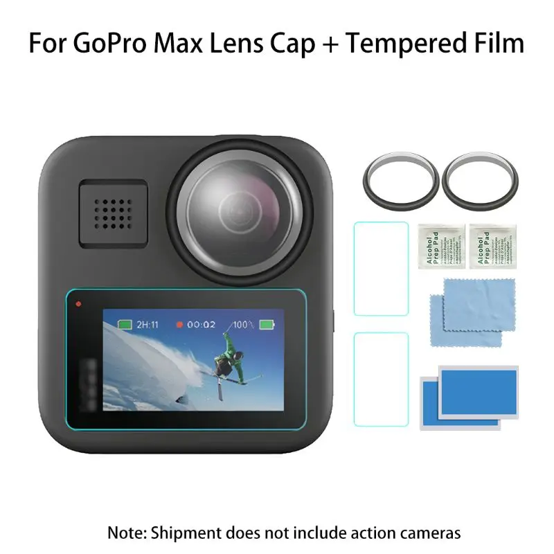 1 комплект Закаленное стекло Защитная пленка крышка объектива для камеры GoPro Max