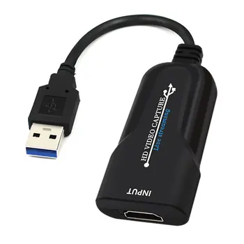 

Portable USB 3.0 HDMI Game Capture Card 1080P placa de video Reliable streaming Adapter For Live Broadcasts Video Recording