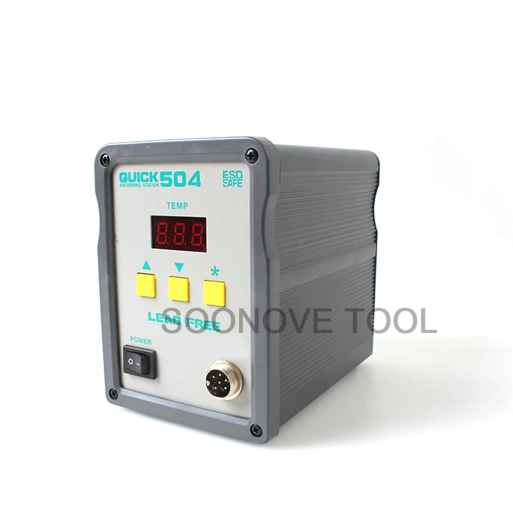 QUICK504 90 Вт LeadFree сварочный аппарат Электропаяльник высокая частота паяльная станция цифровой дисплей паяльная станция