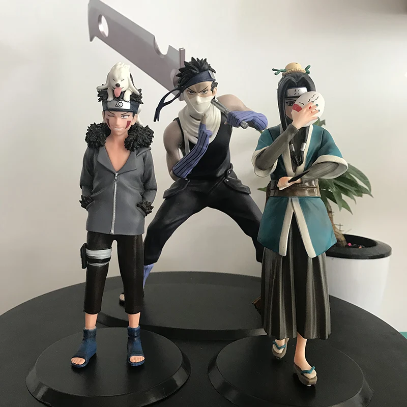 Новое поступление Наруто доставка Inuzuka Kiba ПВХ фигурка Momochi Zabuza Haku Аниме Фигурка