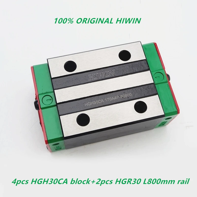 HIWIN 4 шт. HGH30CA линейный блок каретки для 2 шт. HGR30 линейная направляющая 800 мм рельс