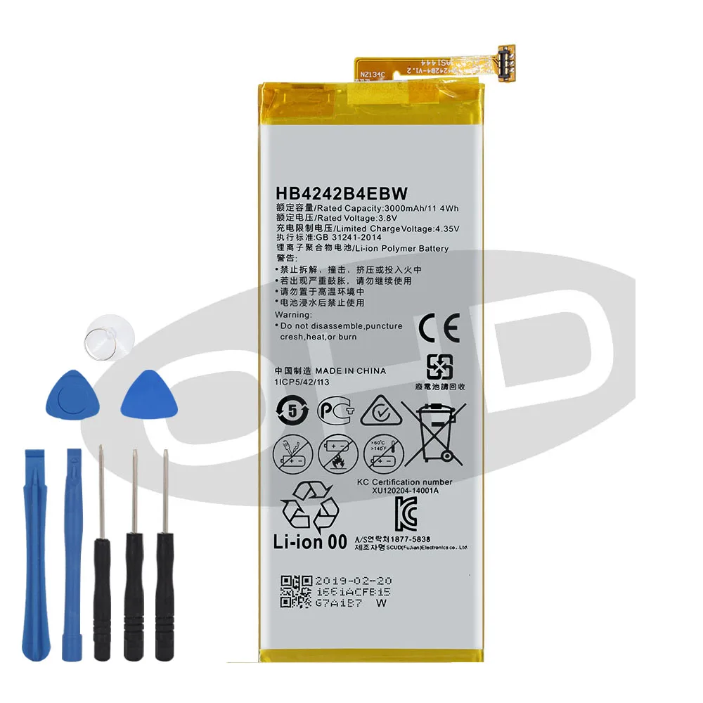 Оригинальный HB4242B4EBW батарея для Huawei honor 4X НУА Вэй слава 6 che2-l11 H60-L01 H60-L02 H60-L11 H60-L04 3000