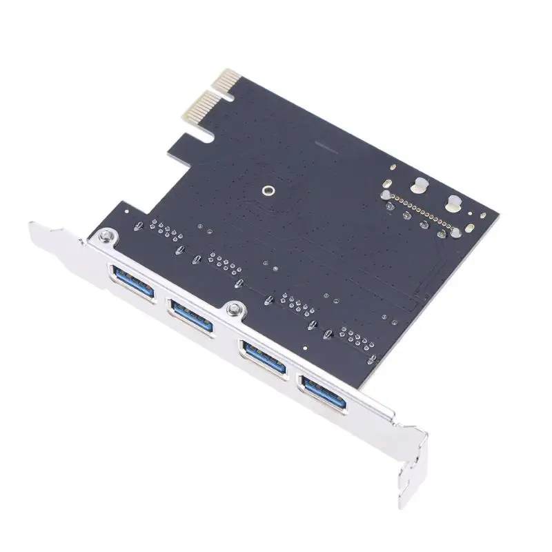 PCI-E на 4 порта USB 3,0 концентратор карта PCI-E к USB Экспресс-карта расширения компьютерные компоненты и аксессуары