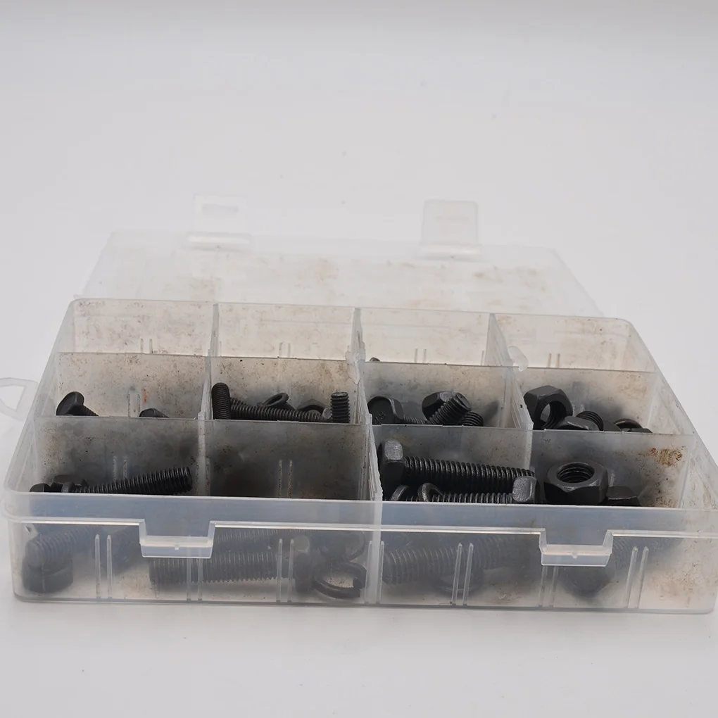 240PCS/Set Hex Head Nut Bolt M4 M5 M6 M8 M10 Kit Tools Washer Assortment Box Hexagon Socket Head Cap Screws