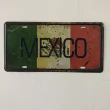 [Luckyaboy] скидка Мехико винтажные металлические жестяные знаки настенное Искусство Плакат домашний паб мужская пещера винтажная вывеска Бар Кафе Гараж Декор