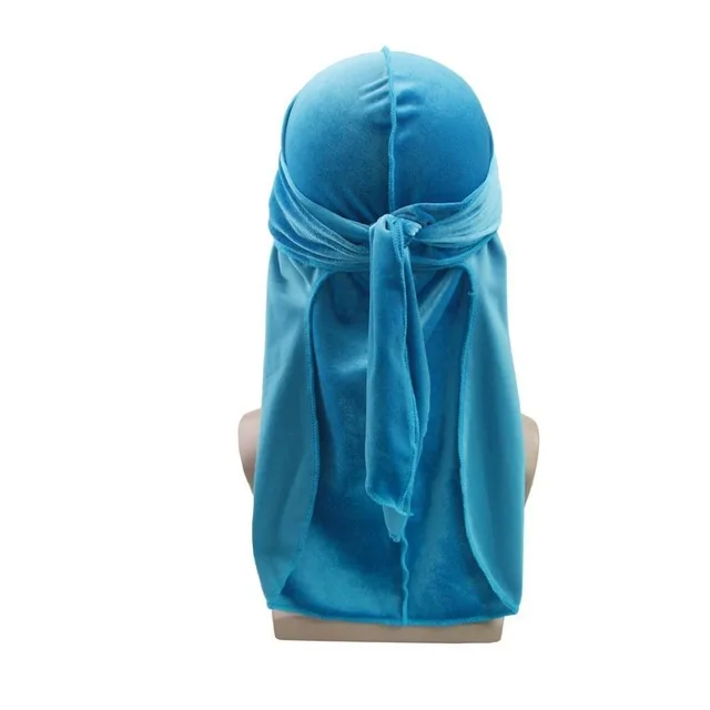 mens blanket scarf Muslim Mens Turban Durag Hair Accessories Velvet Headwear Covers Bow Bandanna Cap Hijab Long Tail Hats head scarf men