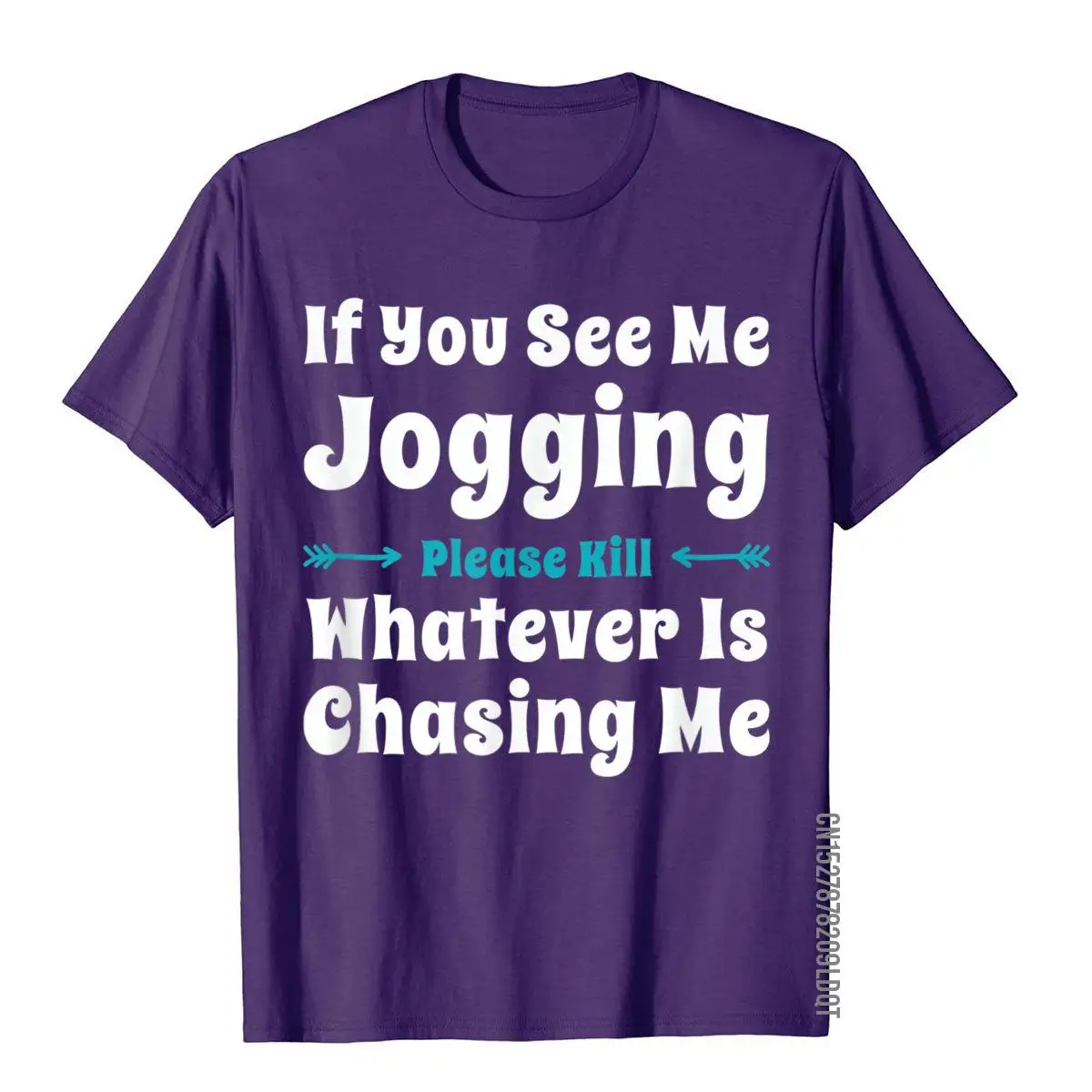 If You See Me Jogging Funny T Shirt T-Shirt__B6184purple