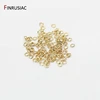 200pcs/bag 14k real gold plated brass metal Open Jump Rings for jewelry making diy jewellery connector ring 2.6/3/3.5/4mm ► Photo 1/6